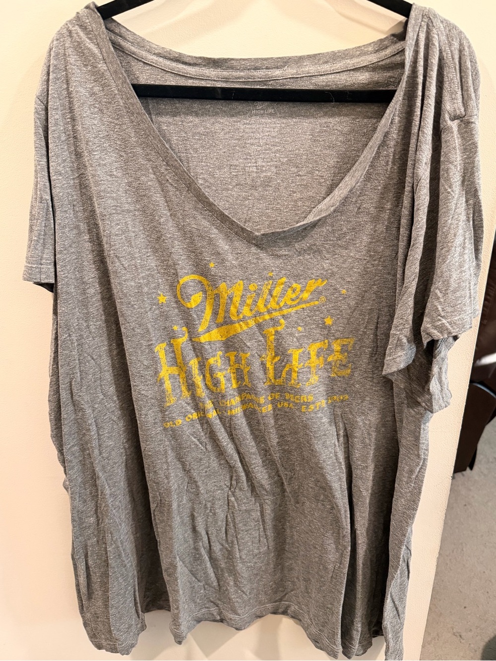 Miller High Life Gray Graphic Women's Tee